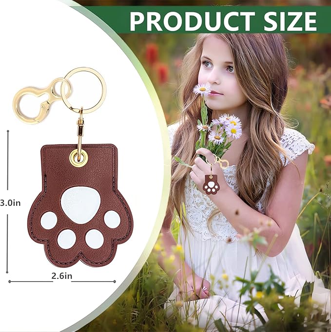 Leather Keychain Holder Case Compatible - Image 2