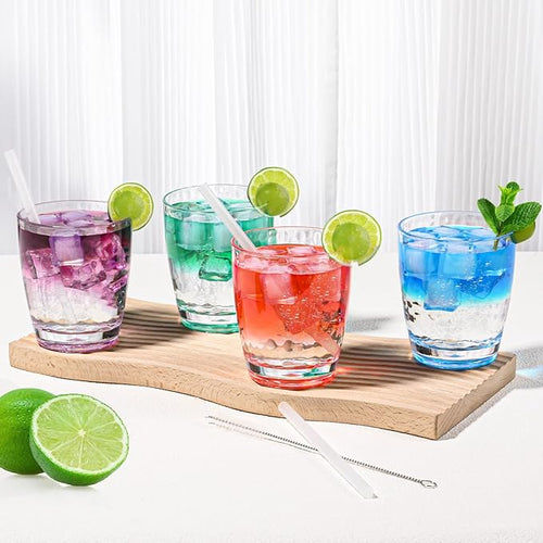 6 Pcs Plastic Drinking Tumblers of 14 oz, Acrylic Drinking Glasses - Image 2