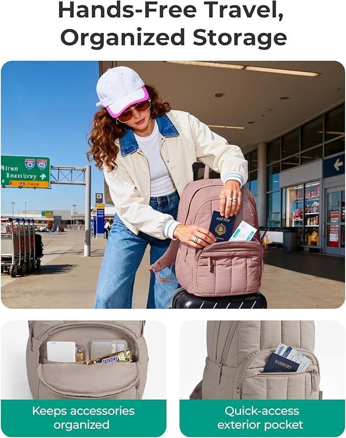 BAGSMAT Womens Backpack Travel Laptop Backpack - Image 2