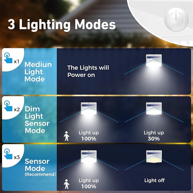 Solar Lights Outdoor Motion Sensor, Solar Security Lights - Image 3