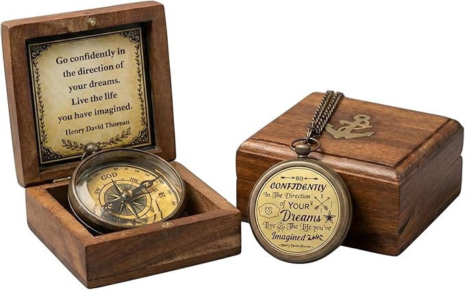 Handmade Brass Antique Compass - Image 7