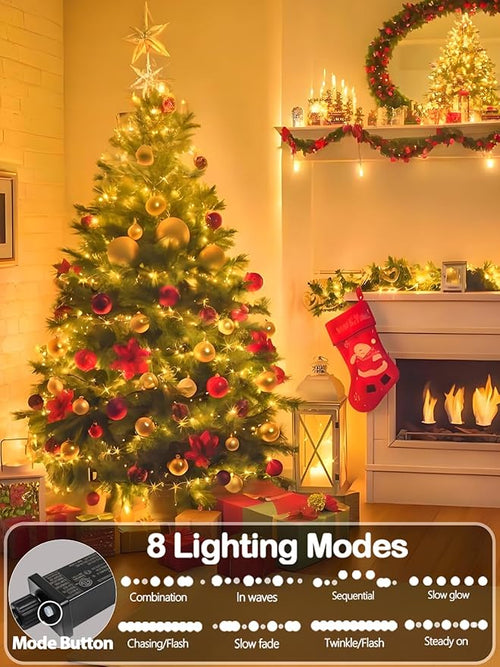 99FT 300 LED Christmas Decoration Lights Outdoor/Indoor, Memory Function & - Image 2