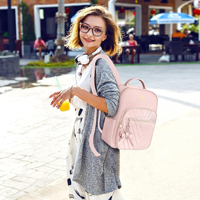 MATEIN Bowknot Cute Backpack Purse, Fashion Mini Shoulder Bag, Waterproof - Image 2