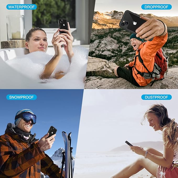 Lanhiem for iPhone 14 Plus Case, IP68 Waterproof Dustproof Shockproof - Image 8