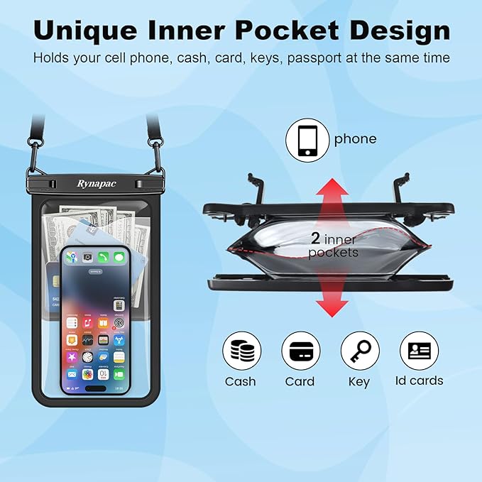 Rynapac [Up to 10" Large Waterproof Phone Pouch - Image 5