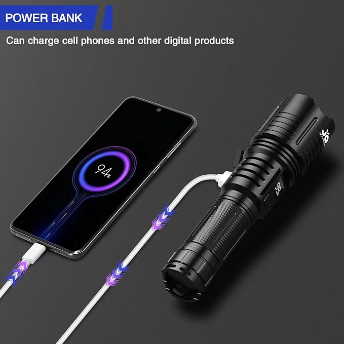 JAY-PARK Rechargeable Flashlights 10000 Lumen, LED Flashlight - Image 5