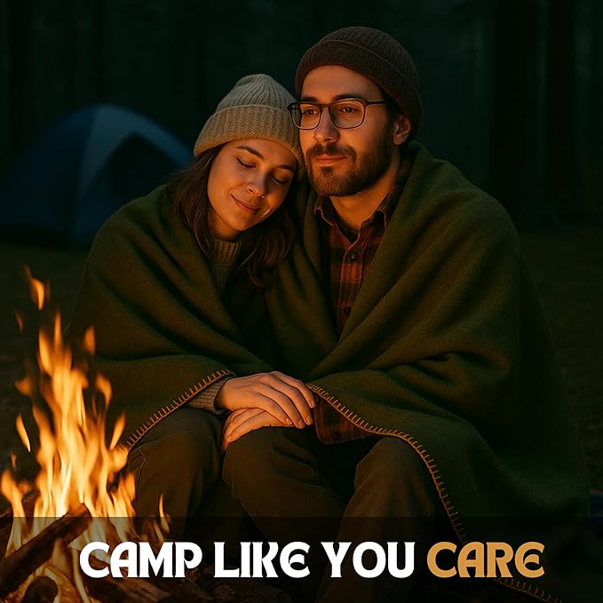Wool Camping Blanket - Image 6