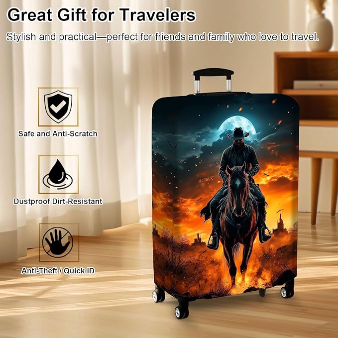 Luggage Cover Protector for 30-32 Inch Suitcases, TSA Approved Elastic Travel - Image 7