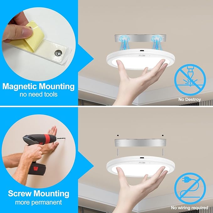 OSIDEN Rechargeable Motion Sensor Ceiling Light - Image 4