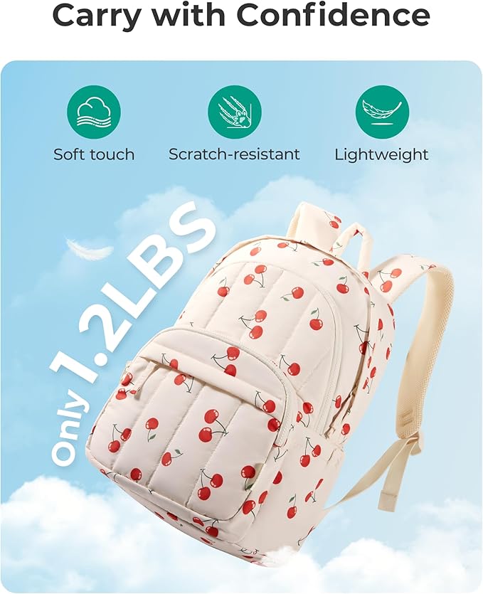 BAGSMAT Womens Backpack Small Travel Laptop Backpack - Image 7