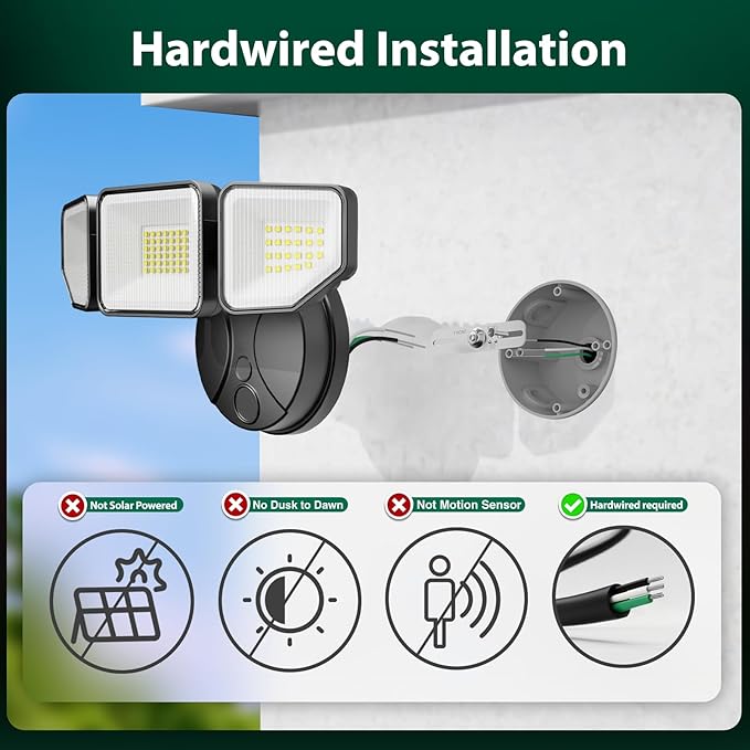 Flood Light Outdoors, 65W 6500 Lumen Super Bright LED Security Lights, 3 - Image 2