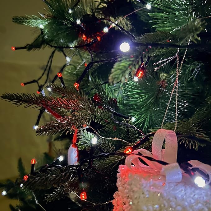 OZS 2PK 240LED Solar String Lights Outdoor Waterproof | Solar Christmas Tree - Image 3