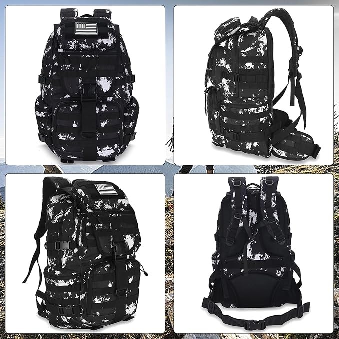 50L Military Tactical Backpack 3 Day Assault Pack Molle Daypack Hiking Backpack - Image 4