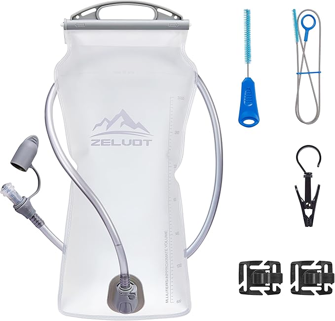 Zelvot 2L-3L Hydration Bladder Kit, 6 in 1 Water Bladder by Zelvot