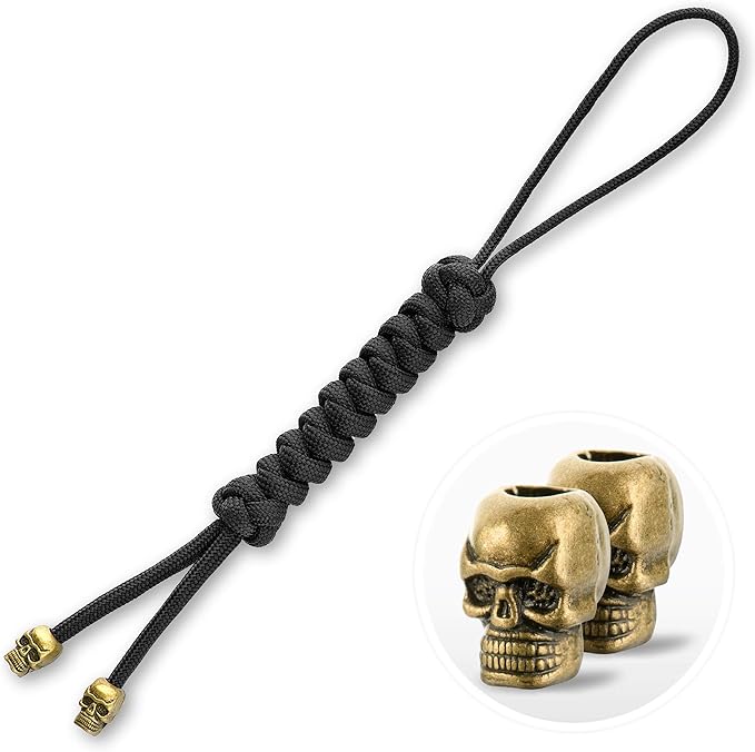 M-Tac Skull Knife Lanyard with Bead – Paracord Lanyard by M-Tac