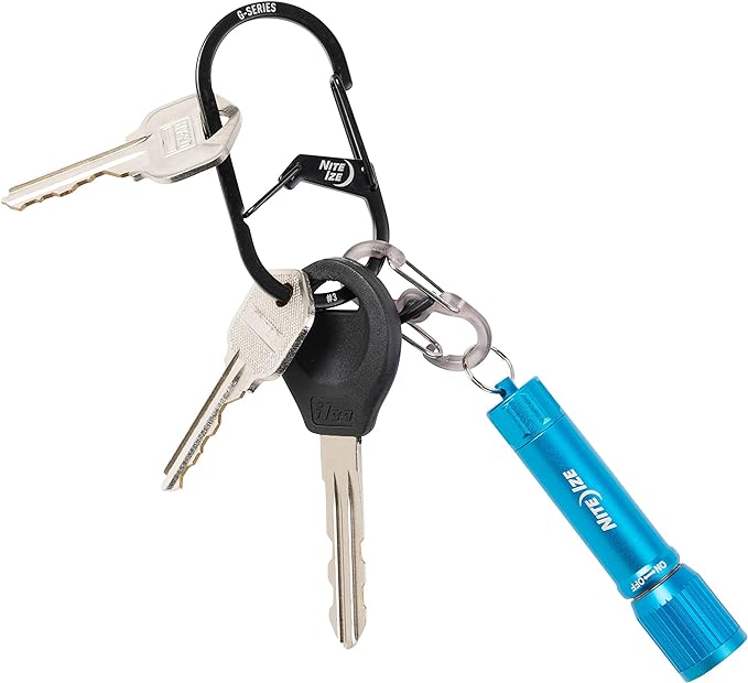 Nite IZE GS3-01-R6 G-Series Dual Chamber Carabiner, Size #3 1-Pack - Image 4