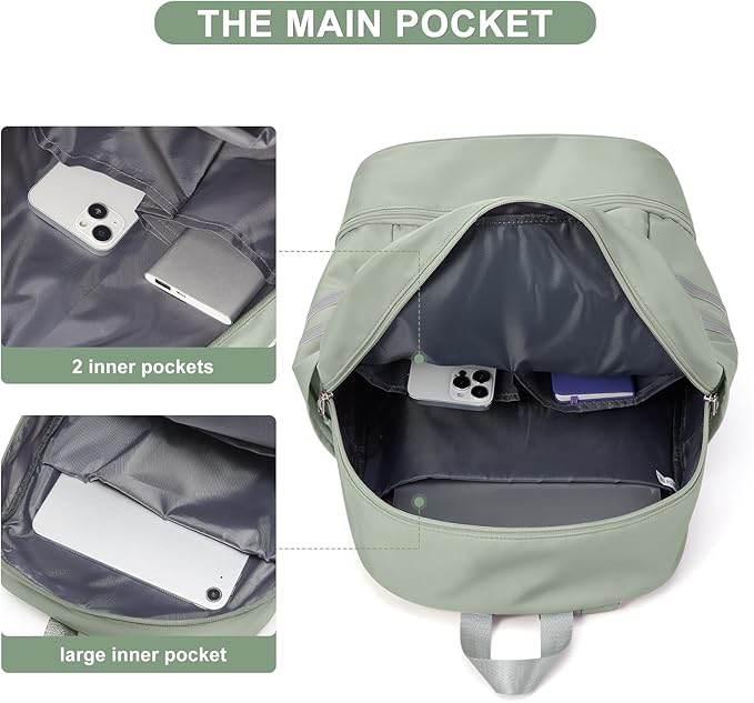 coofay Gym Backpack For Women Waterproof Sports Backpack - Image 3