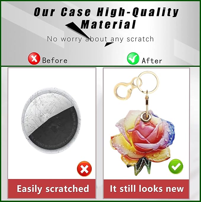 Leather Keychain Holder Case Compatible - Image 4