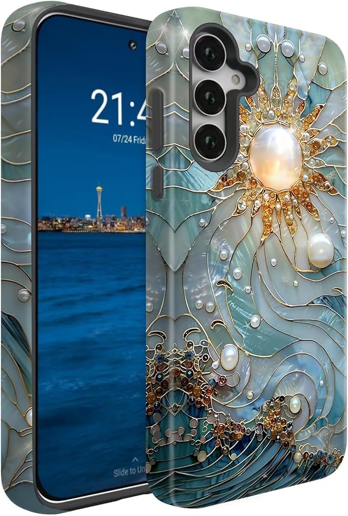 Compatible for Samsung Galaxy A17 5G Case, Dual Layer Heavy Duty 2 in 1 by BSMOSPER