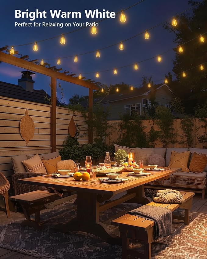 Brightown 100FT Solar String Lights Outdoor Waterproof - Image 8