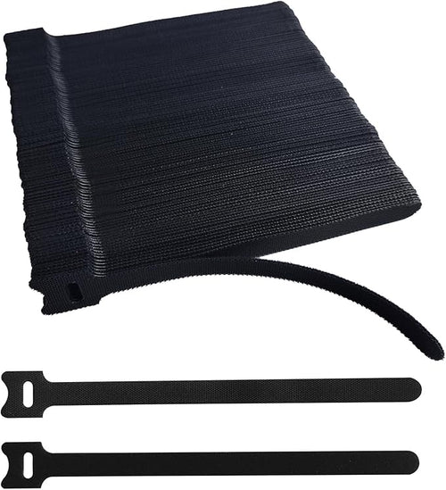 200 PCS 8 Inches Black Reusable Cable Ties, Adjustable Cord Straps, Cable by Unknown