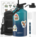 87oz Insulated Water Bottle, BPA Free&Leak Proof, 1.5 Gallon Stainless Steel by Watersy