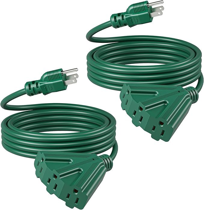 DEWENWILS 15 FT Outdoor Extension Cord, Weatherproof 16/3 SJTW Power Cable by DEWENWILS