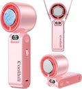 Handheld Portable Fan with Ice Cooler: 100-Speed 5500mAh Rechargeable Handheld by Unknown