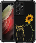 for Samsung Galaxy S21 Ultra Case, Pig Sunflower Yellow Sunshine Pattern by FKBRCL4U