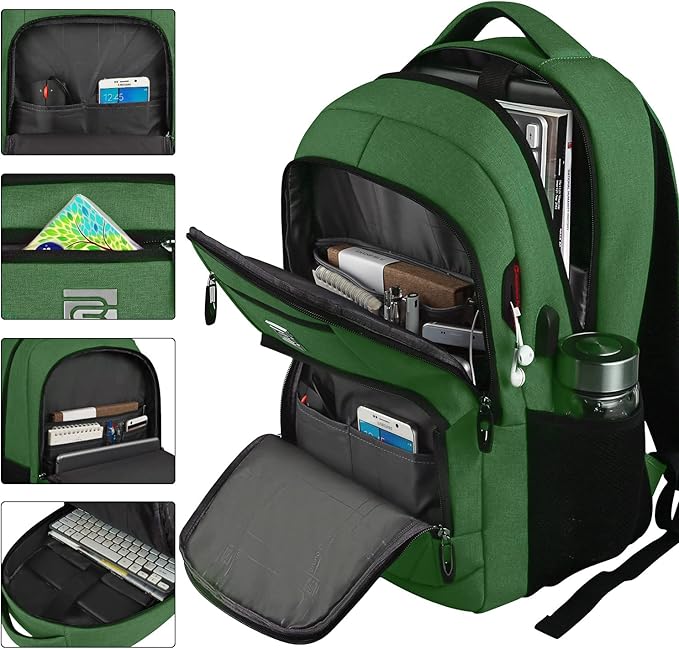 Volher Laptop Backpack, Business Travel Anti Theft Slim Durable Laptops Backpack - Image 2