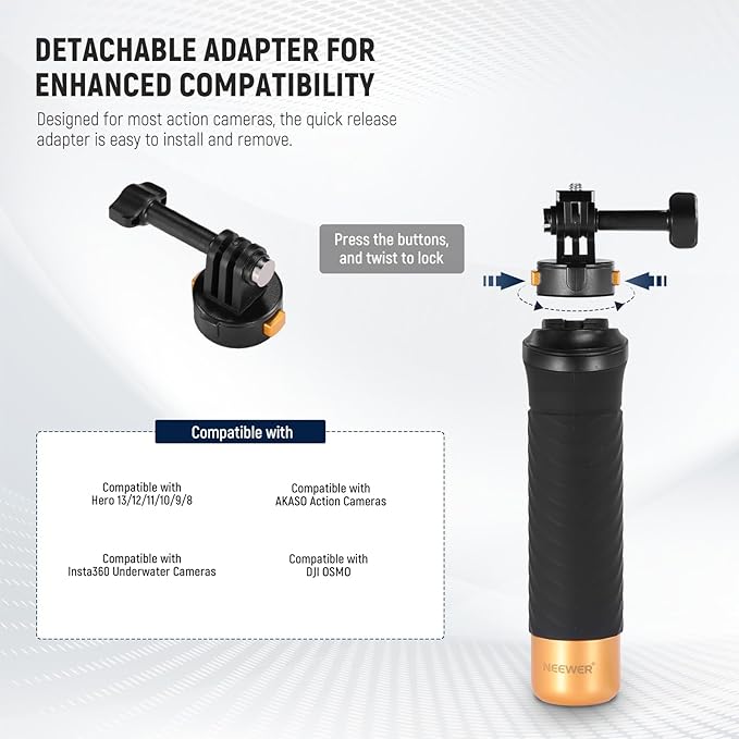 Neewer Floating Hand Grip for Action Camera - Image 4