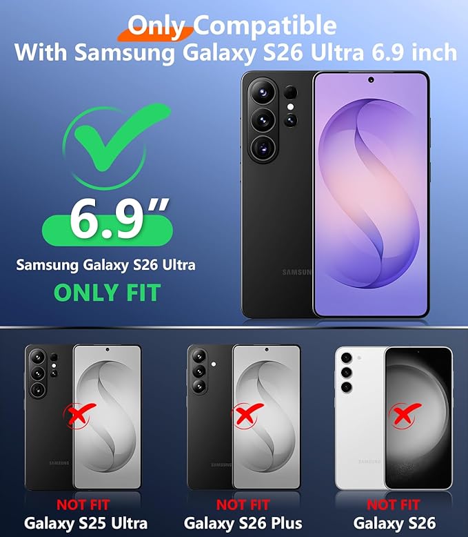 Temdan Designed for Samsung Galaxy S26 Ultra Case Waterproof, Built-in Lens & - Image 9