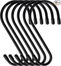 DINGEE 6 Pack Large S Hooks, Rubber Coated, Heavy Duty Non Slip, Bird Feeders by DINGEEUtilityHook