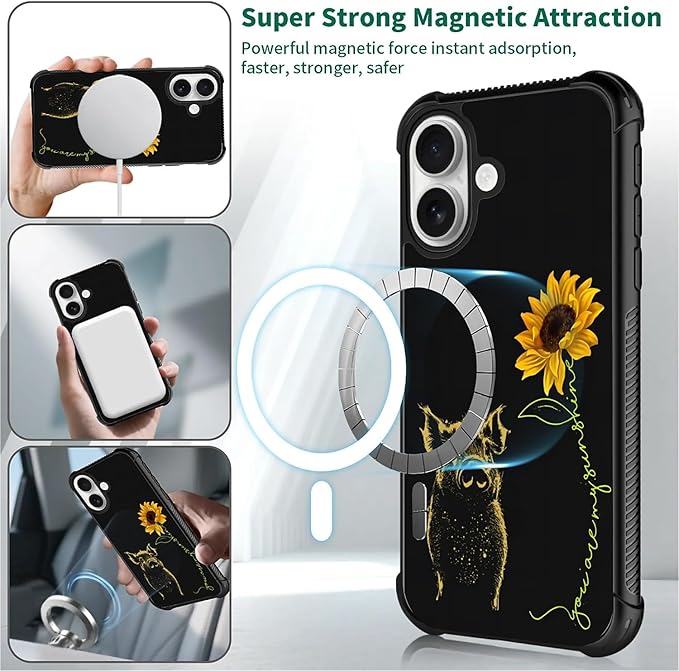 for iPhone 17 Case, for MagSafe Graphic Design for Girl Boy Soft Silicone Hard - Image 5