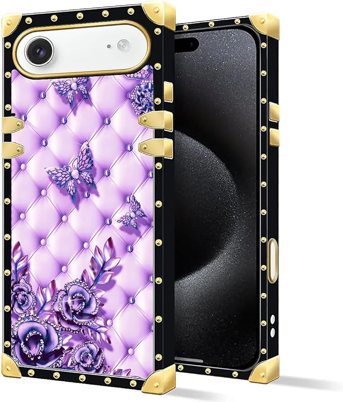 for iPhone 17 Air Case Luxury Golden Decoration - Image 2