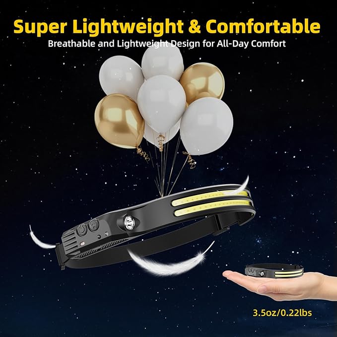 Beccason 2Pack LED Headlamp Rechargeable - Image 7
