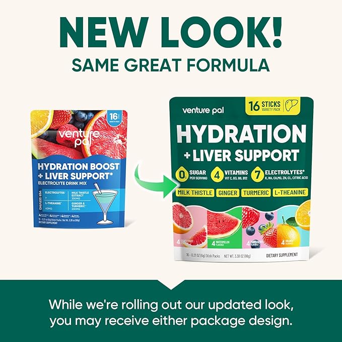 Venture Pal Hydration Packets + Liver Support- Liquid Daily IV Electrolyte - Image 9