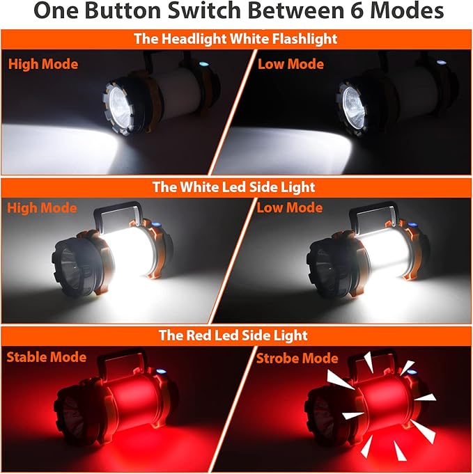 BOBKID 2 Pack Camping Lantern, Outdoor LED Camping Light, Rechargeable - Image 5