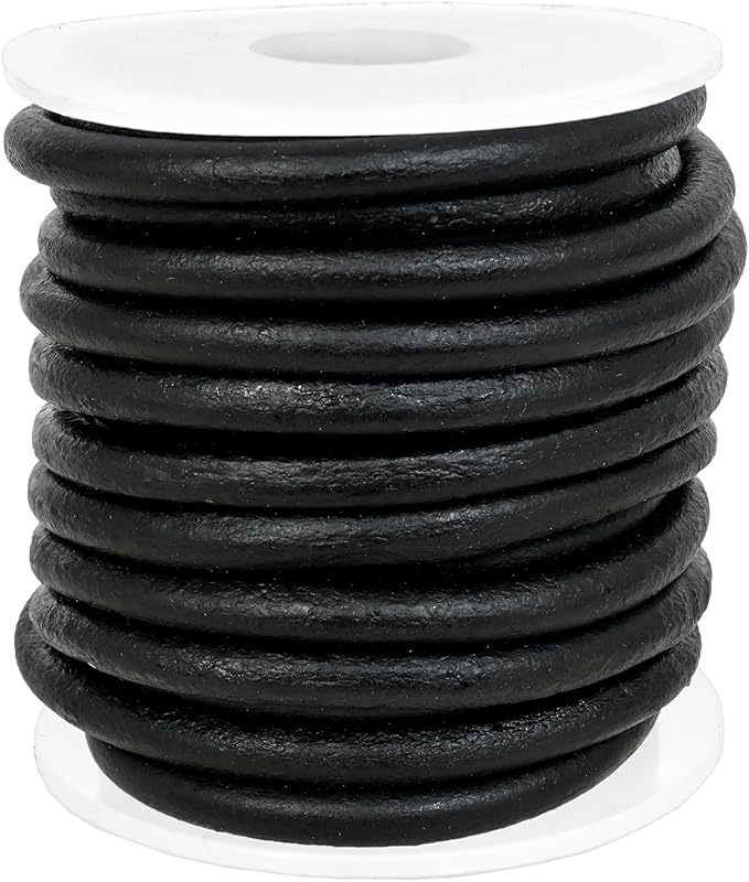 GENIQUE Real/Genuine Round Leather String Cord - Image 3
