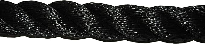 T.W Evans Cordage Co. 1064-50 1-1/2-Inch x 50-Feet Black Poly Training Rope - Image 2