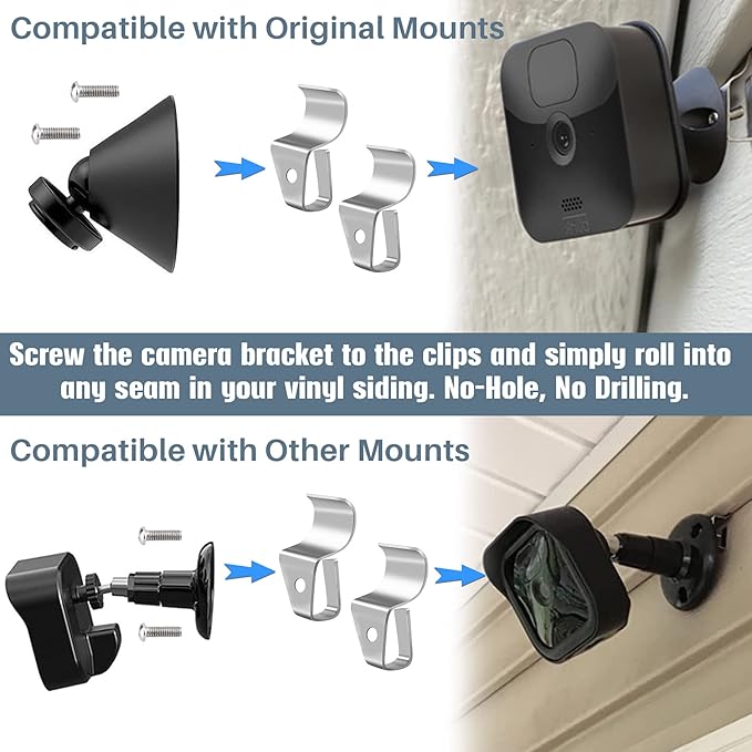 Antimbee No-Hole Outdoor Camera Mount, Vinyl Siding Hanger - Image 3