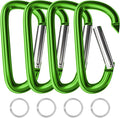 sprookber 4" & 5" Extra Large Aluminum Carabiner D Ring, Caribeener Clips by Sprookber