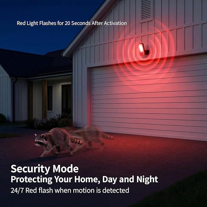 TANBABY 12000mAh Wireless Motion Sensor Outdoor Lights, Rechargeable Battery - Image 4