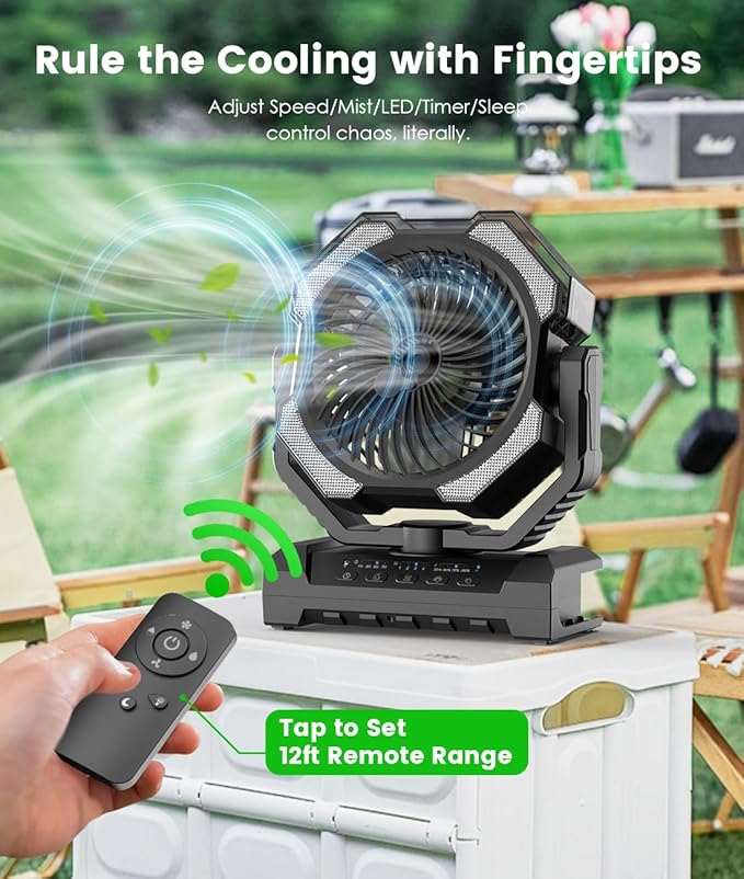 Camping Misting Fan - Image 4