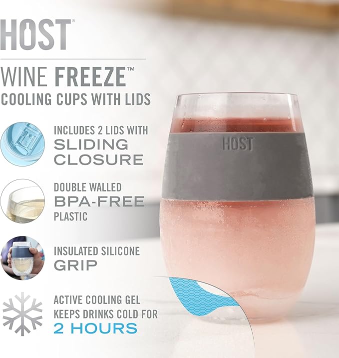 Host Freeze On the Go Stemless Wine Glasses - Image 2