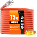 75 FT Outdoor Extension Cord Waterproof, 16/3 Gauge Heavy Duty 3 Prong Power by Unknown
