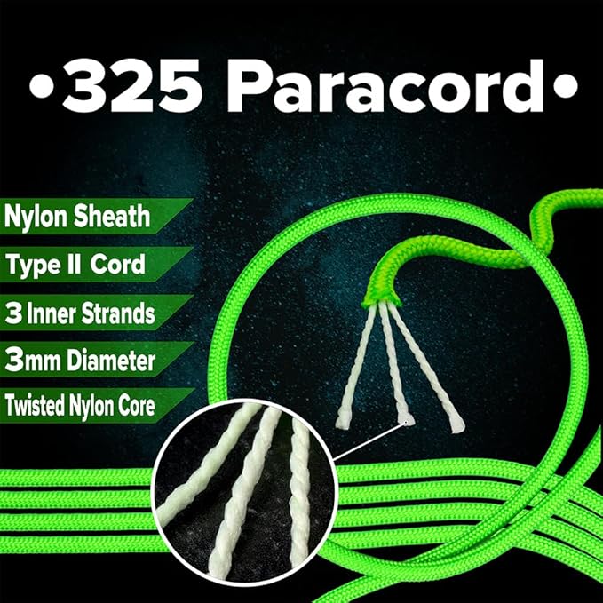 Paracord Planet 325 Paracord – 3 mm Type II Nylon Parachute Cord - Image 3
