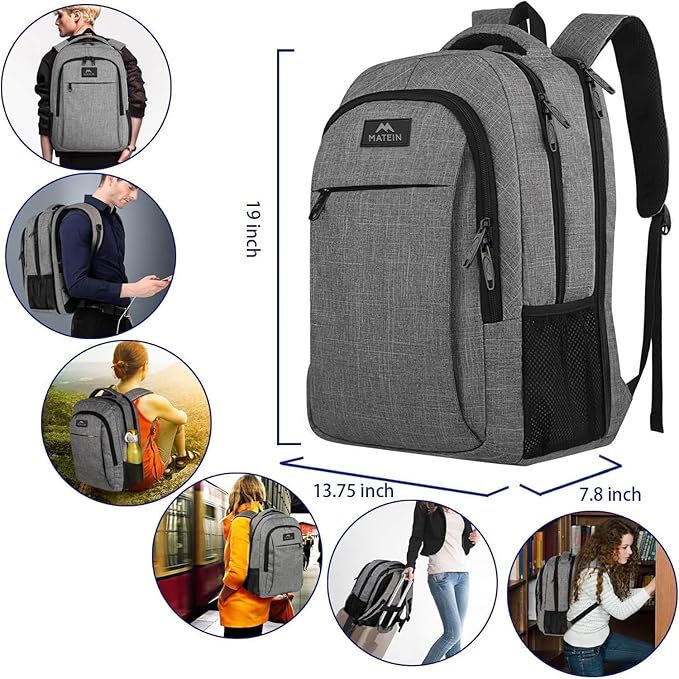 MATEIN 17 Inch Laptop Backpack, TSA Large Backpack - Image 7