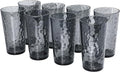 BPA-Free Plastic Tumblers 8 Pack | Reusable Dishwasher Safe | Stackable by AKMQYM