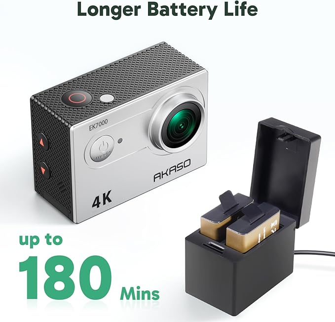 AKASO EK7000 4K30FPS 20MP WiFi Action Camera - Image 7